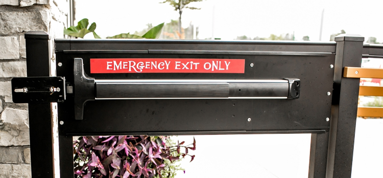 emergency push bar installation in Palermo